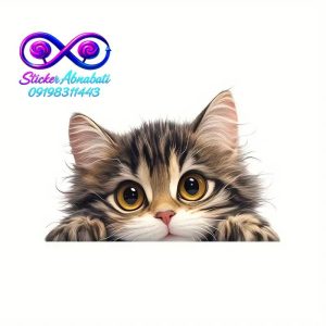 برچسب تزئینی کلید پریز طرح گربه برای دکور دیوار خانه