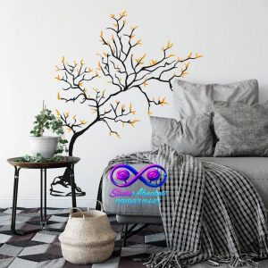 استیکر دیواری طرح شاخه درخت مدرن و هنری