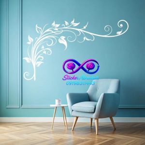 استیکر دیواری پیچک فانتزی شیک