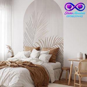 برچسب دیواری طاق نخل برای تزیین دیوار اتاق خواب